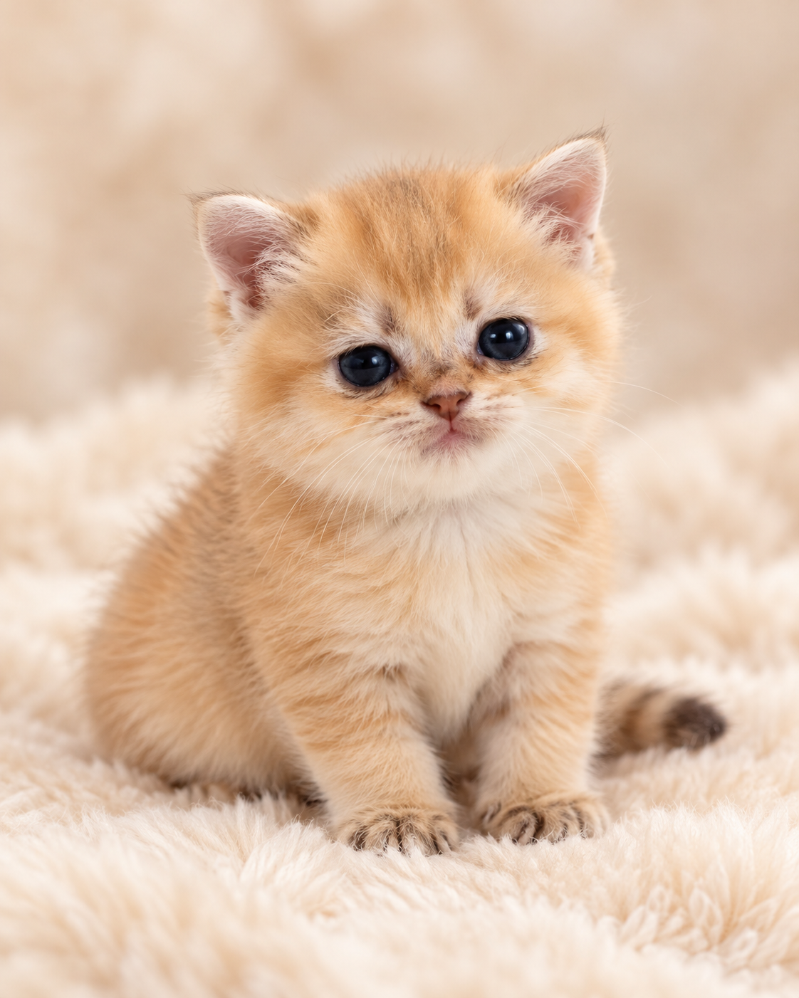 Caramel, Golden British Shorthair kitten at Meowtelier Singapore