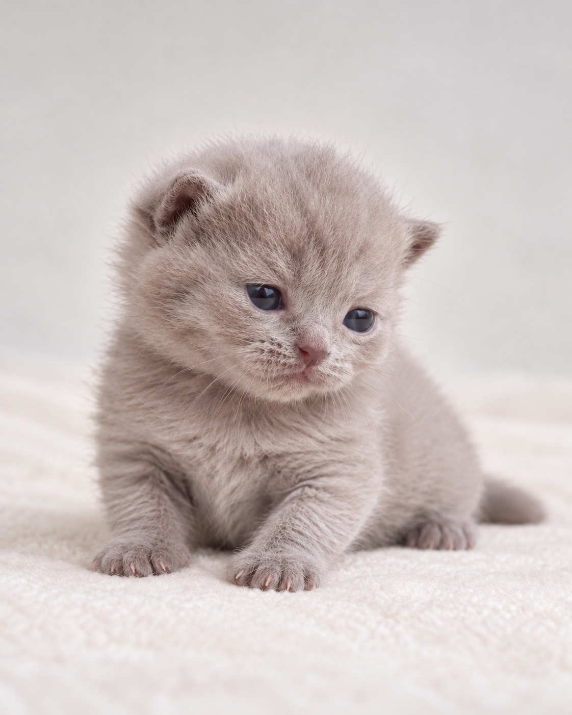 Taro, Lilac British Shorthair kitten at Meowtelier Singapore