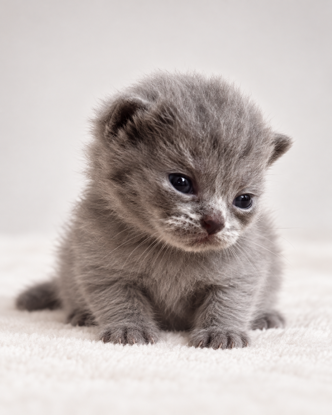 Truffle, Blue British Shorthair kitten at Meowtelier Singapore